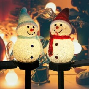 Waterproof Solar Snowman Lamp