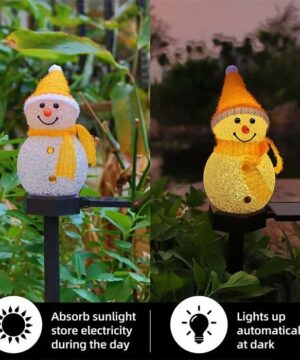Waterproof Solar Snowman Lamp