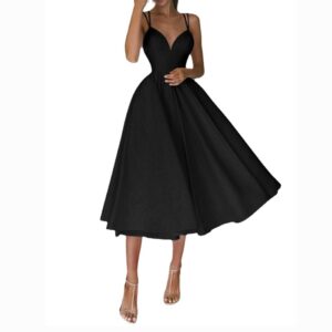 Elegant Strappy V-neck Dress