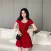 Fit & Flare Crossback Mini Dress