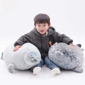 Fluffy Plush Seal Pillow