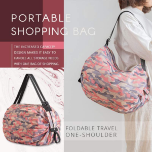 Skládací cestovní přenosná nákupní taška na jedno rameno