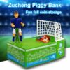 Forart Sports Piggy Bank Cute Soccer Shooting Piggy Bank Football Bank Toy Coin Bank Decorative Saving Bank Money Bank Figurine for Kids Adults