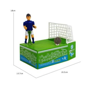 Forart Sports Piggy Bank Cute Soccer Shooting Piggy Bank Football Bank Toy Coin Bank Decorative Saving Bank Money Bank Figurine for Kids Adults