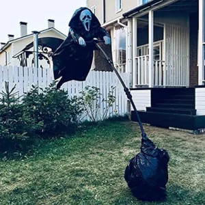 Halloween Decoration Garden Grim Reaper Ghostface Scarecrow Yard Art Hanging Scary Scream Ghostface Scarecrow Halloween Props