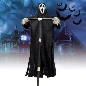 Halloween Decoration Garden Grim Reaper Ghostface Scarecrow Yard Art Hanging Scary Scream Ghostface Scarecrow Halloween Props
