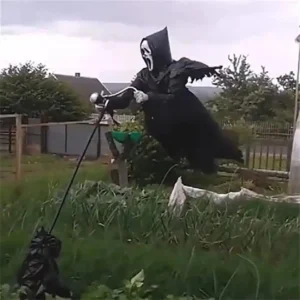 Halloween Decoration Garden Grim Reaper Ghostface Scarecrow Yard Art Hanging Scary Scream Ghostface Scarecrow Halloween Props