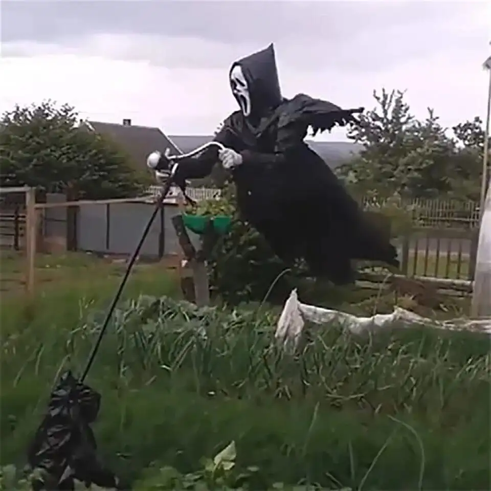 Halloween Decoration Garden Grim Reaper Ghostface Scarecrow Yard Art Hanging Scary Scream Ghostface Scarecrow Halloween Props