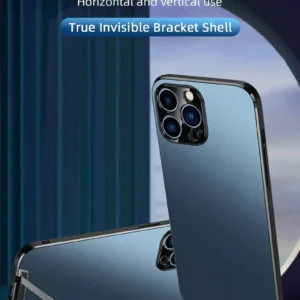 Invisible Bracket Magnetic Charging Case for iPhone
