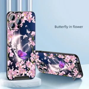Invisible Bracket Magnetic Charging Case for iPhone