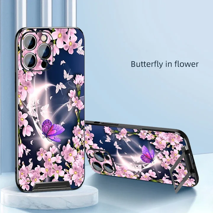 Invisible Bracket Magnetic Charging Case for iPhone