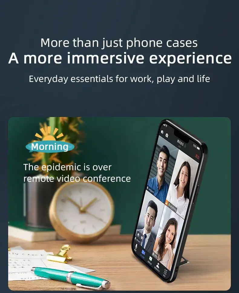 Invisible Bracket Magnetic Charging Case for iPhone