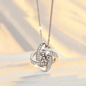 Keep Me In Your Heart - Love Knot Necklace