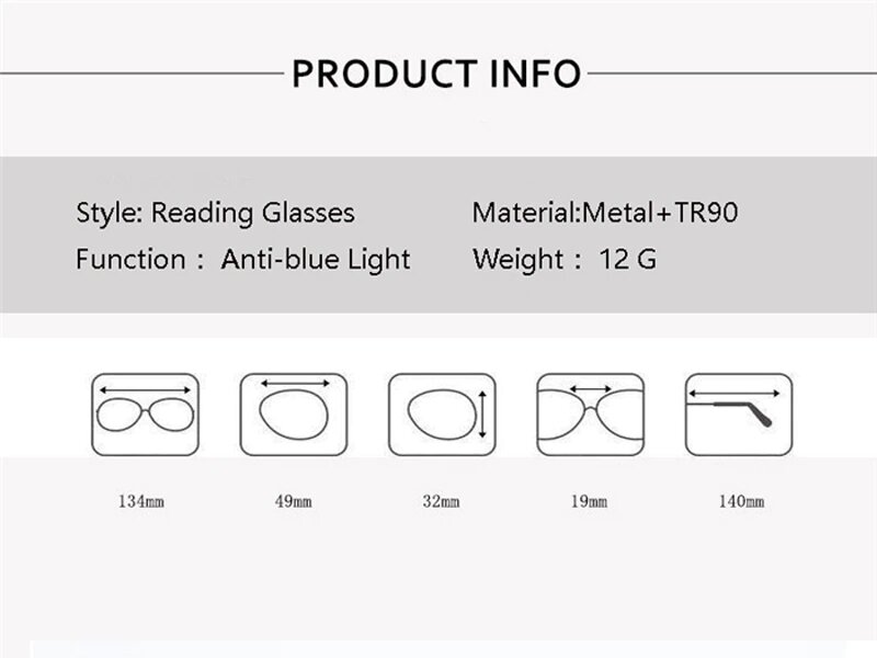 Lightweight Minimalist Reading Glasses