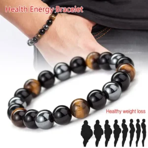 Lymph Drainage Tiger’s Eye Triple Bracelet