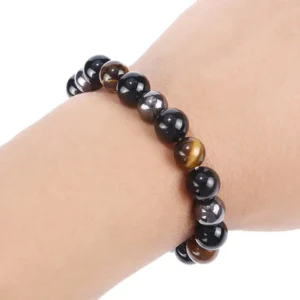 Lymph Drainage Tiger’s Eye Triple Bracelet