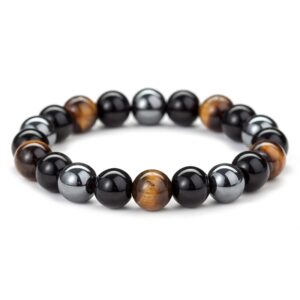 Lymph Drainage Tiger’s Eye Triple Bracelet