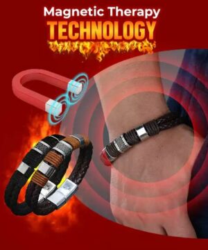 Magnetic Man Charm Masculinity Leather Bracelet