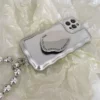 Matte Silver Pearl Bracelet Air Cushion Case for iPhone