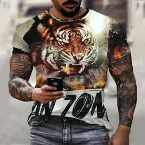 Men's 3D Print Casual Top T-Shirt