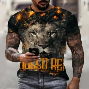 Men's 3D Print Casual Top T-Shirt