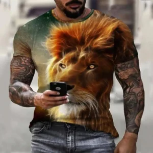 Men's 3D Print Casual Top T-Shirt