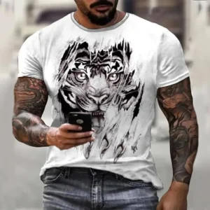 Men's 3D Print Casual Top T-Shirt