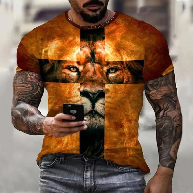 Men's 3D Print Casual Top T-Shirt