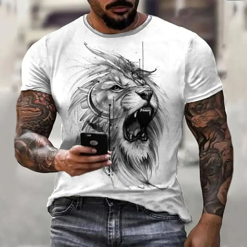 Men's 3D Print Casual Top T-Shirt