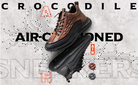 Mens Leather Casual Sneakers Shoes