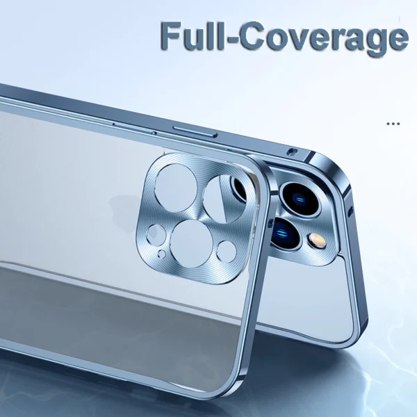 Metal Frame Magnetic Charging iPhone Case