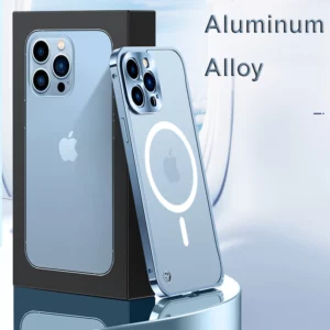 Metal Frame Magnetic Charging iPhone Case