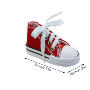 Mini Motorcycle Bicycle Canvas Shape Shoe