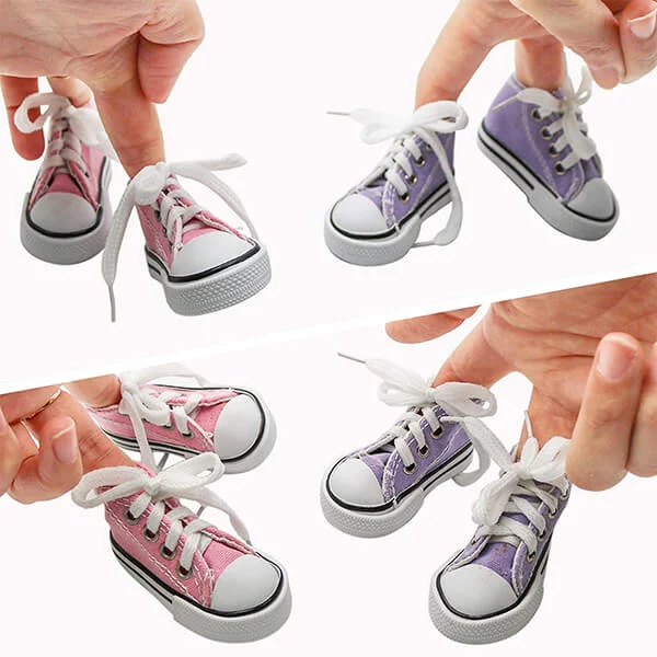 Mini Motorcycle Bicycle Canvas Shape Shoe