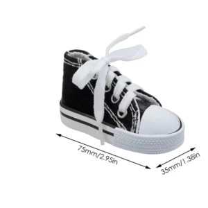 Mini Motorcycle Bicycle Canvas Shape Shoe