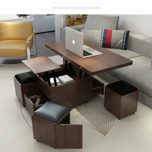 Minimalist Rectangle Coffee Table Liftable