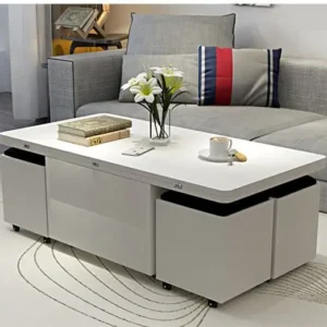 Minimalist Rectangle Coffee Table Liftable