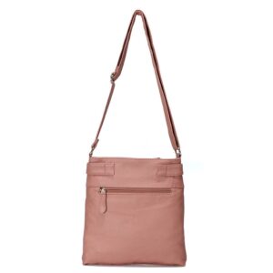Multi-Pocket Crossbody Bag Soft Leather Shoulder Purse Bag