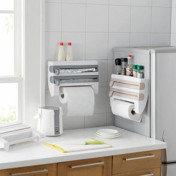 Multi-function 4-in-1 Kitchen Towel Dispenser