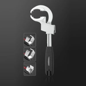Specification: Material: aluminum alloy + ABS Dimensions: total length 270mm/10.62in, handle length 110mm/4.33in, maximum opening 80mm/3.14in