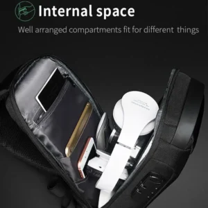 New Carbon Fiber Streamline Anti-Theft Sling Bag