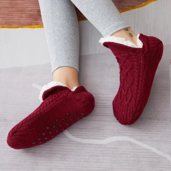 Neie Woven A Samt Indoor Socken Slippers