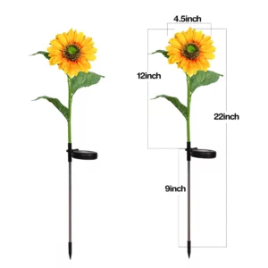 Outdoor Solar Garden Sunflower Lights