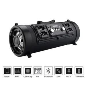 Portable High-power Music Barrel Bluetooth Speaker