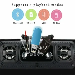 Portable High-power Music Barrel Bluetooth Speaker
