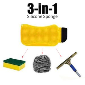 Re-Kitch™ 3-in-1 Premium Silicone Kitchen Sponge