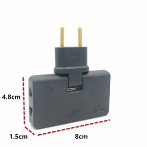 Rotatable Socket Converter One In Three 180 Degree Extension Plug