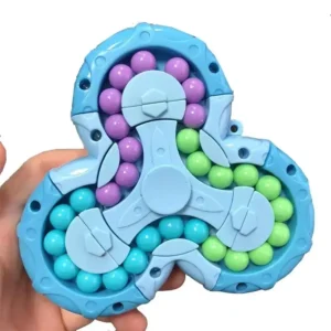 Rotating Magic Beans Gyro Magic Cube Fidget Toys Adults Kids Fingertip Stress Relief Spin Bead Puzzles Children Education Game