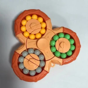 Rotating Magic Beans Gyro Magic Cube Fidget Toys Adults Kids Fingertip Stress Relief Spin Bead Puzzles Children Education Game