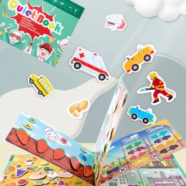 کتاب سرگرمی غرق برای کودک برای توسعه مهارت های یادگیری